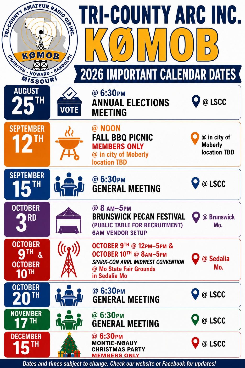 Upcoming events